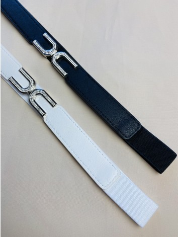 Dámsky biely tenký opasok Ciara