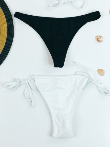 Dámske trojdielne plavky - biele