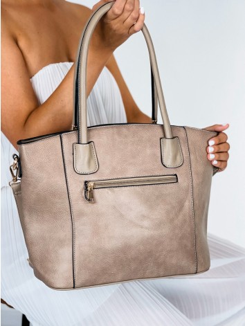 Dámska veľka svetlo hnedá kabelka s remienkom