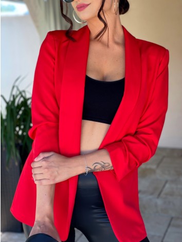 Dámske elegantné sako - červené