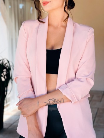 Dámske elegantné sako - ružové