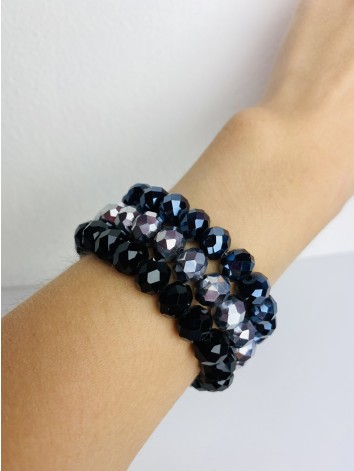 Dámsky čierny náramok