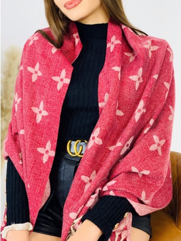 Dámska vzorovaná šatka LUIUM - bordová