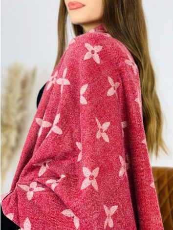 Dámska vzorovaná šatka LUIUM - bordová