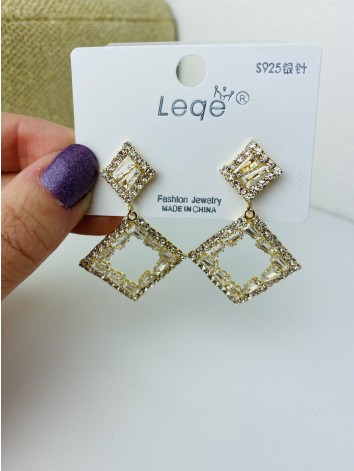 Dámske spoločenské zlaté náušnice Anira