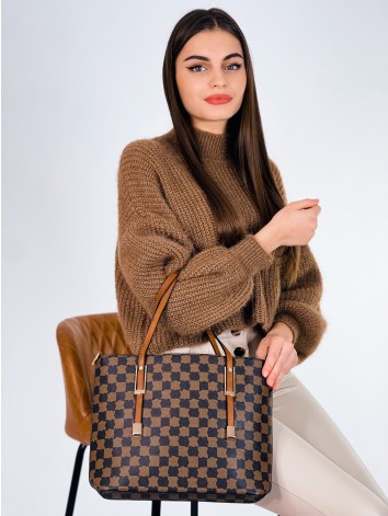Dámska malá trendy kabelka s remienkom MKKoresa - hnedá