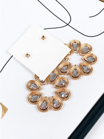 Dámske zlaté spoločenské náušnice