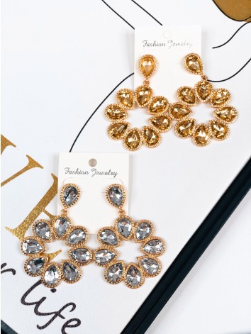 Dámske zlaté spoločenské náušnice