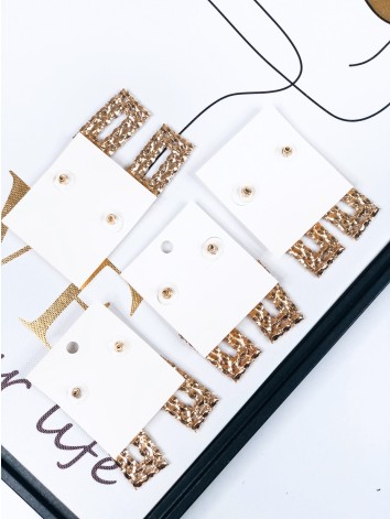 Dámske zlaté náušnice s ozodbnými kamienkami