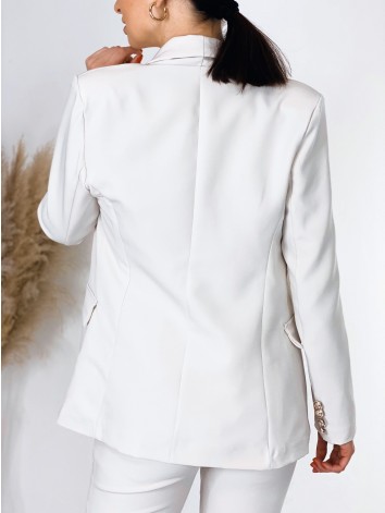 Dámsky béžový nohavicový kostým London