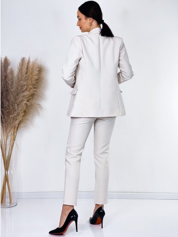 Dámsky béžový nohavicový kostým London