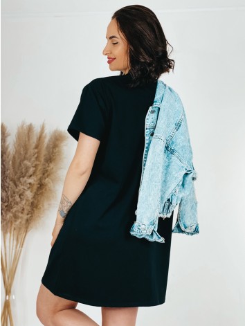 Dámske tričkové šaty COREA - čierne