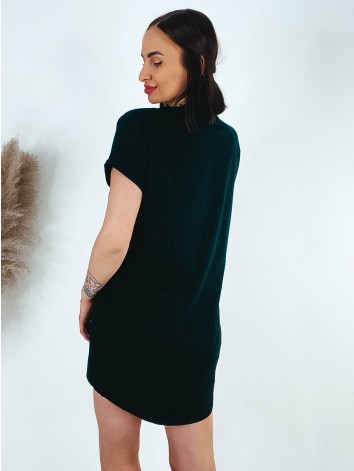 Dámske tričkové oversize šaty VOGUE - čierne