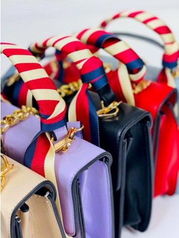 Exkluzívna kabelka s remienkom a dvoma priehradkami - béžová