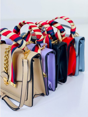 Exkluzívna kabelka s remienkom a dvoma priehradkami - béžová