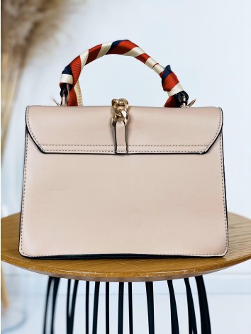 Exkluzívna kabelka s remienkom a dvoma priehradkami - béžová