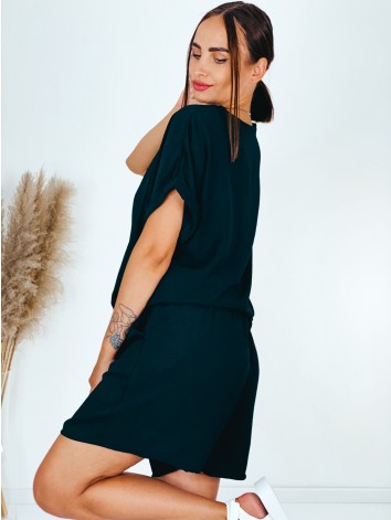 Dámsky čierny komplet s ozdobnou retiazkou pre moletky