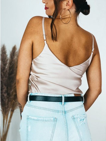 Dámsky saténový béžový top - Merry