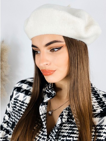 Dámska elegantná baretka LUJZA - béžová