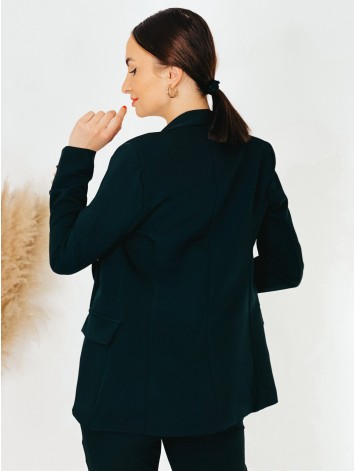 Dámske elegantné čierne sako s gombíkmi