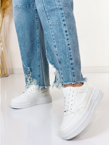 Dámske široké svetlo modré rifle Fergia