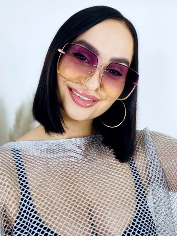 Dámske fialové slnečné okuliare