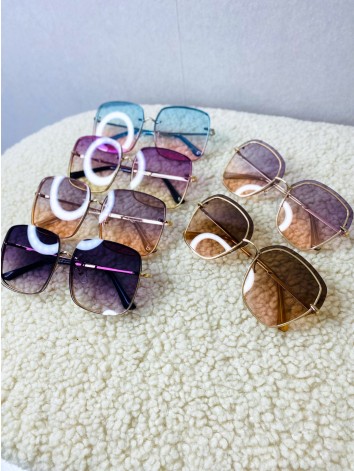 Dámske fialové slnečné okuliare