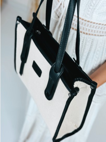 Dámska béžová kabelka s remienkom