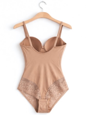 Béžové čipkované sťahovacie a tvarujúce spodné prádlo