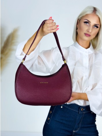 Dámska bordová crossbody kabelka s remienkom