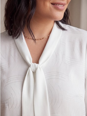 Dámska elegantná biela blúzka aj pre moletky