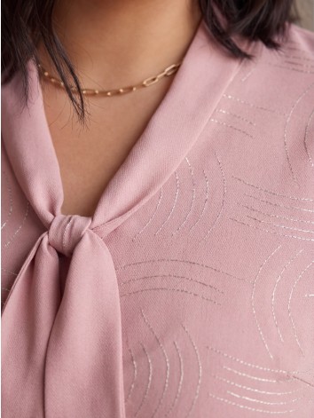 Dámska elegantná ružová blúzka aj pre moletky