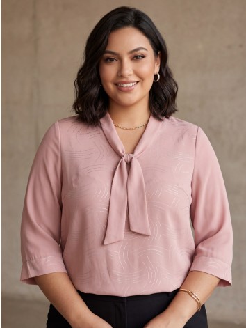 Dámska elegantná ružová blúzka aj pre moletky