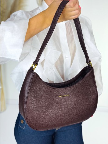 Dámska hnedá crossbody kabelka s remienkom