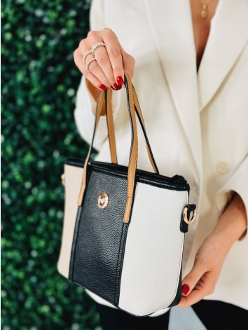 Dámska malá kabelka s remienkom - čierna MF