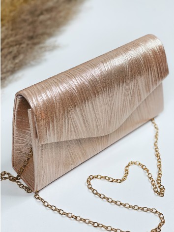 Dámska medená spoločenská kabelka s remienkom Reia