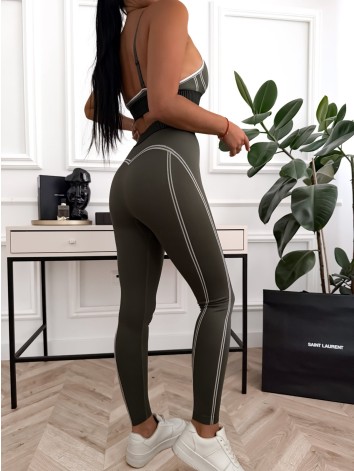 Dámska športová formujúca súprava - khaki