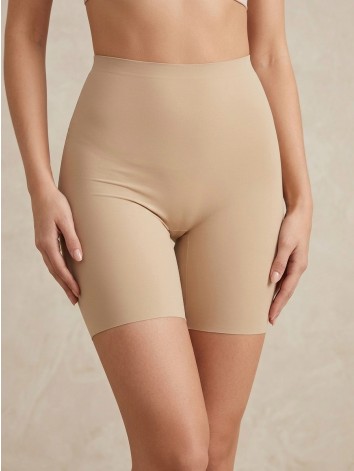 Dámske béžové elastické sťahovacie prádlo s vysokým pásom Luiana