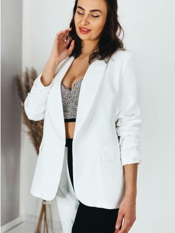 Dámske biele sako pre moletky Morella