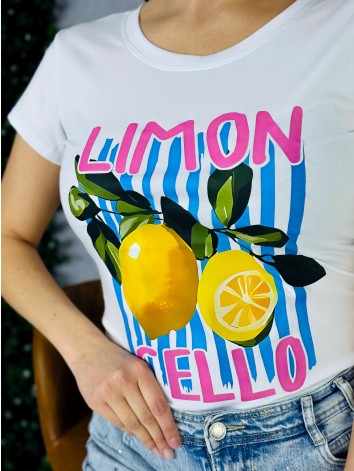 Dámske biele tričko LIMONCELLO