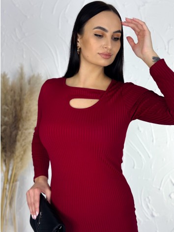 Dámske bordové šaty Leise