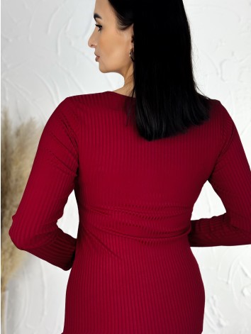 Dámske bordové šaty Leise