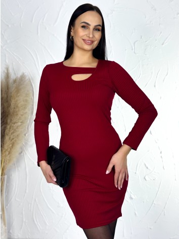 Dámske bordové šaty Leise