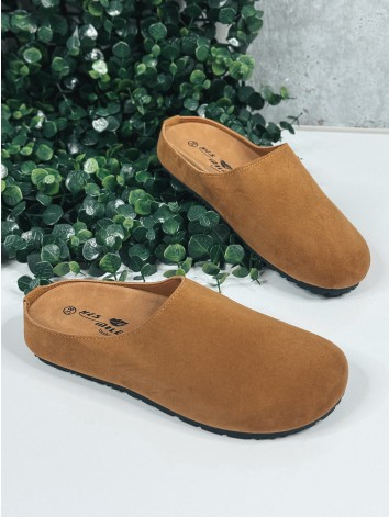 Dámske camel mules šľapky