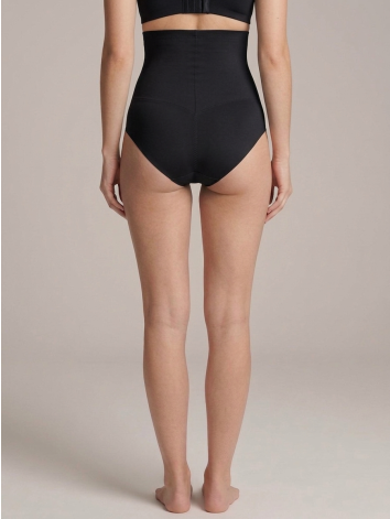 Dámske čierne elastické sťahovacie prádlo s vysokým pásom Lorena