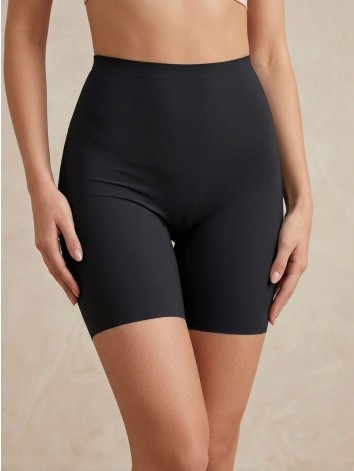 Dámske čierne elastické sťahovacie prádlo s vysokým pásom Luiana