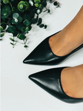 Dámske čierne matné lodičky