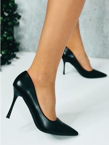 Dámske čierne matné lodičky