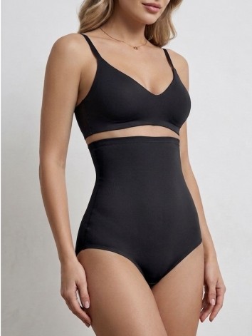 Dámske čierne sťahovacie prádlo s vysokým pásom