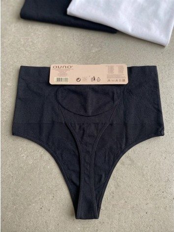 Dámske čierne sťahovacie tangá s vysokým pásom